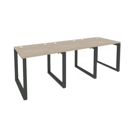 Рабочая станция на О-образном м/к ОНИКС О.МО-РС-3.0.8 Дуб Аттик/Антрацит / ONIX O.MO-RS-3.0.8_0