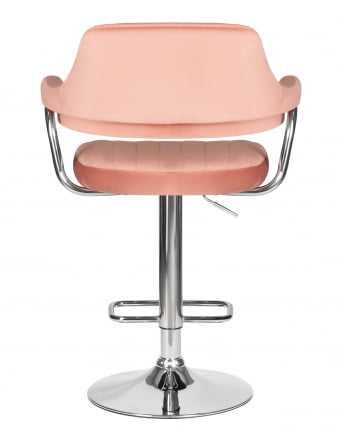 Стул барный ДОБРИН CХАРЛЙ Пудрово-розовый велюр МДЖ9-32 / DOBRIN CHARLY MJ9-32_4