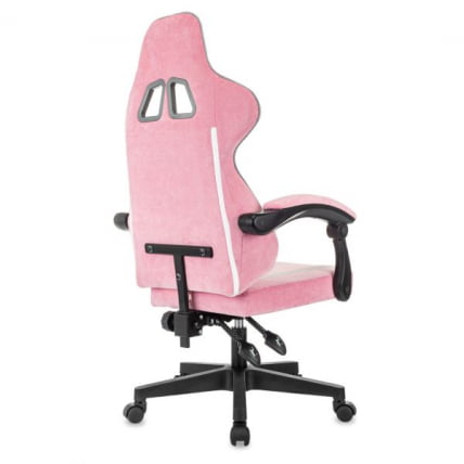 Кресло компьютерное БРАБИКС Шоотер ГМ-123, 2 подушки, ткань, розовое/серое / BRABIX Shooter GM-123,_5