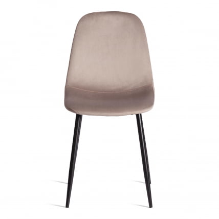 Стул БРЕЕЗЕ (мод. 4724) Велюр/металл , 44 х 53 х 87 см, Коффее (кофейный) ХЛР9 / черный / BREEZE (mod. Coffee HLR9_4