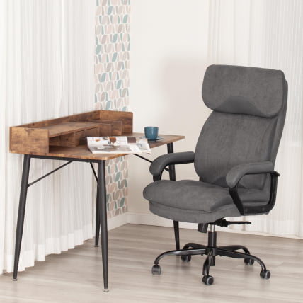 Кресло руководителя Дуке метал БЛ ткань, серый, КУБ 05/ТВ-12 / Duke metal BL KUB 05/TW-12_12