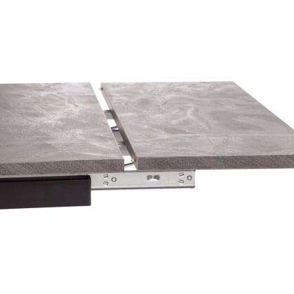 Стол ВИГО ЛДСП/ХПЛ/металл, 120 кс 80 кс 30 х 30 х 75 см, Мрамор черный/черный / VIGO ЛДСП/HPL/металл, x x_6