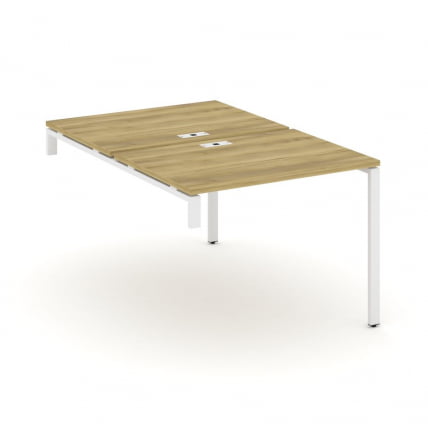 Двойной стол-надставка на опорную тумбу CОНCЕПТ CН.ДСН-001 Дуб Винченцо Белый / CONCEPT CN.DSN-001_0