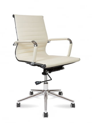Кресло офисное Техно ЛБ Слоновая кость / LB_0