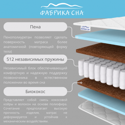 Матрас Слееп Хард 160кс190 / Sleep Hard 160x190_2