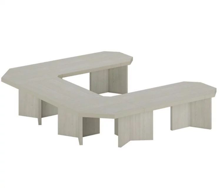 Система столов переговоров БЕРН 5 Светлый дуб / BERN_0