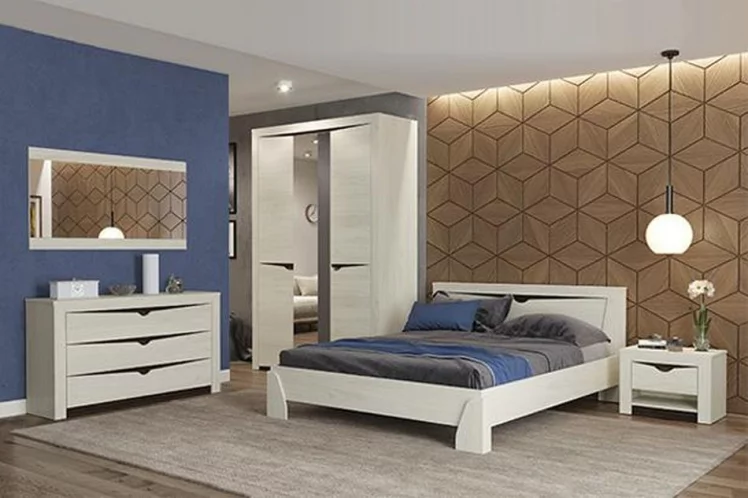 Шкаф для одежды Лючия 33.01 Бетон пайн белый Венге_3