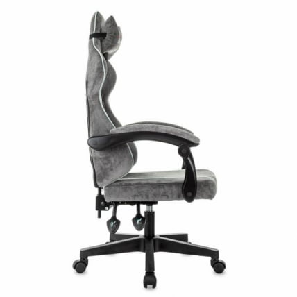 Кресло компьютерное БРАБИКС Шоотер ГМ-12, 2 подушки, ткань, серое / BRABIX Shooter GM-12,_3