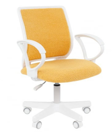 Детское кресло CХАИРМАН ТИН (КИДС) 112 белый пластик БАРНИ (БАРНИ) Лимон / CHAIRMAN (KIDS) (BARNI)_0