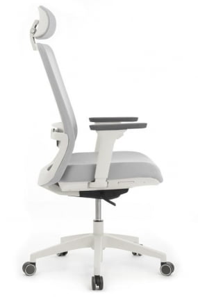 Кресло Ворк W-218C ВХИТЕ Светло-серый / Work WHITE_1
