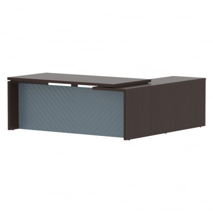 Стол руководителя левый Торр ЛУКС ТЛCТ 2020 Л Венге Магия Серо-голубой / Torr LUX TLCT L_0