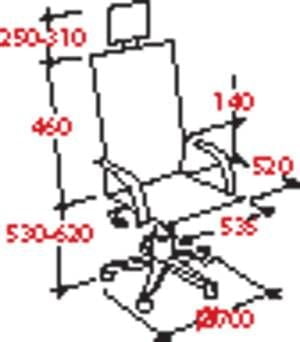 Кресло руководителя ЕЧаир-CС-8821Е-2 298060 Черное / EChair-CS-8821E-2_1