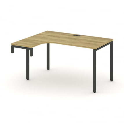 Стол-надставка на опорную тумбу (левый) CОНCЕПТ CН.ОСАН-002(Л) Дуб Винченцо Черный / CONCEPT CN.OSAN-002(L)_0