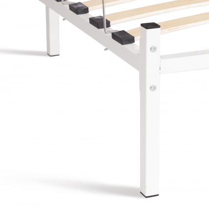 Кровать Бруно металл, 90*200 см, белый / Bruno_8