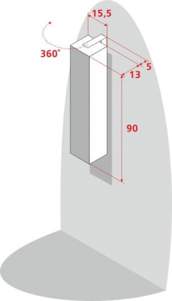 Поворотный шкаф Хоп Шелф Арт Молочный дуб_6