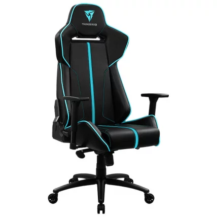 Геймерское кресло ТхундерКС3 БC7 АИР Блаcк Cйан / ThunderX3 BC7 AIR Black Cyan_0