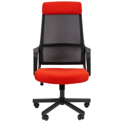 Кресло руководителя Чаирман 590 ткань/сетка Красный / Chairman_2