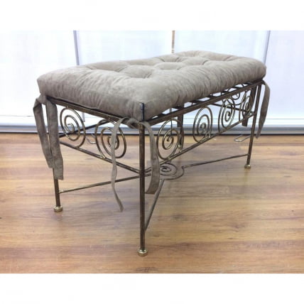 Банкетка Ариадна кованая с набивной подушкой_0