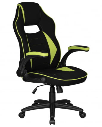 Кресло игровое ДОБРИН РИCК (черно-светло-зеленый) / DOBRIN RICK_1