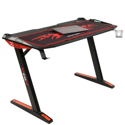 Игровой компьютерный стол СКИЛЛЛ CТГ-003 120КС60 Черный-красный / SKILLL CTG-003 120X60_0