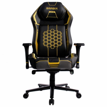 Геймерское кресло БРАБИКС ПРЕМИУМ Танос ГМ-180 черное/желтое / BRABIX PREMIUM Tanos GM-180_1