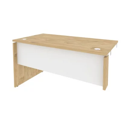 Стол-приставка левый к опорным элементам ОНИКС О.СПР-3.7Л Тиквуд Светлый/Белый / ONIX O.SPR-3.7L_0