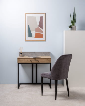 Стул Ален Грей/Натуральный Дуб / Alen_6