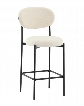 Стул полубарный Бриф ДД ПБ букле молочный / DD_0