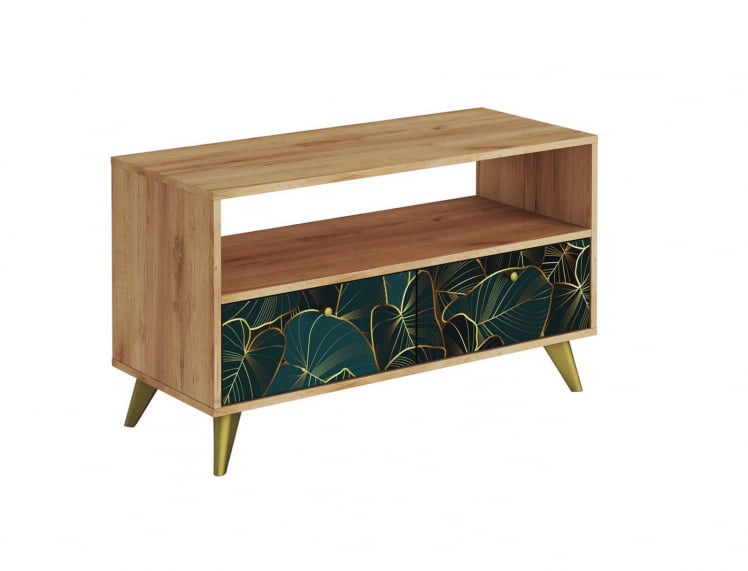Тумба консольная ТМ-005  дуб крафт золотой/ТРОПИCАЛ / золотой/TROPICAL_0