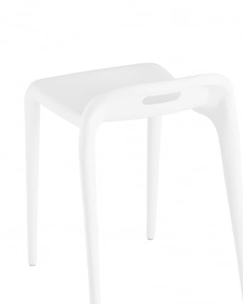 Табурет Слеттен пластик Белый / Sletten_6