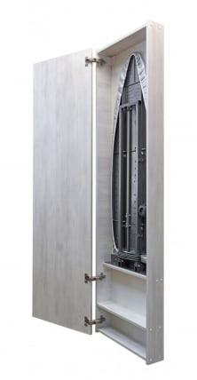 Шкаф со встроенной гладильной доской Ирон Бокс Еко (левый) Беленый дуб / Iron Box Eco_2