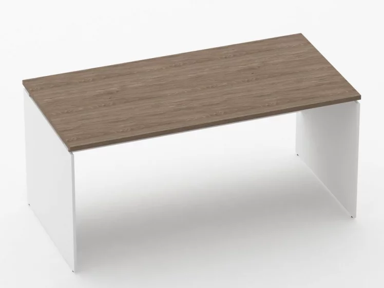 Стол прямой Дека ЛДСП каркас 75.08.16 Дуб Верцаска/Белый / Deka_0