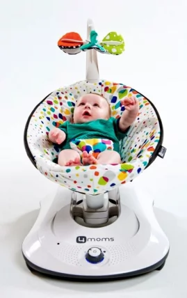 Электронное кресло-качалка 4Момс РокаРу (РоcкаРоо) Графитовый меш / 4Moms (RockaRoo)_4