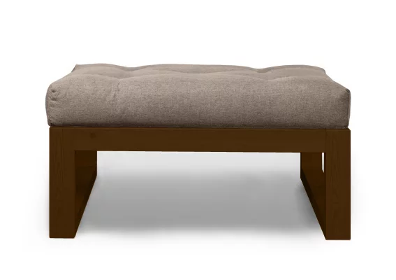 Пуфик Демоку СТ бежевый_темный дуб / Demoku_0