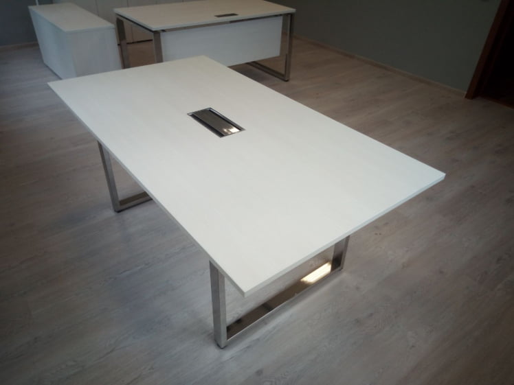 Стол переговорный ГЛОСС ЛИНЕ НСП-О.938 Иворй / GLOSS LINE Ivory_2