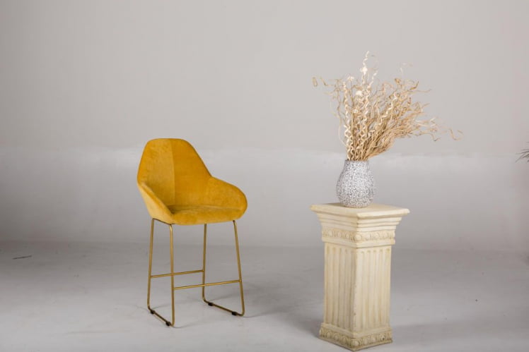 Стул барный Кент (Б) Грей/Линк Золото / Kent_4