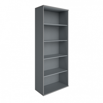 Стеллаж высокий широкий Рива А.СТ-1 Венге/Металлик / Riva_0