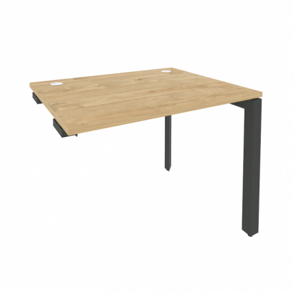 Стол-приставка на П-образном м/к к опорным элементам ОНИКС О.МП-СПР-1.8 Тиквуд Светлый/Антрацит / ONIX O.MP-SPR-1.8_0