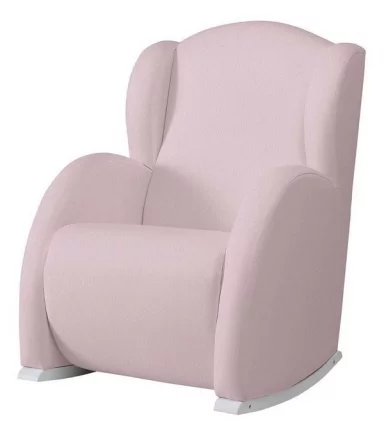 Кресло-качалка Микуна Винг/Флор вхите/пинк искусственная кожа / Micuna Wing/Flor white/pink_0