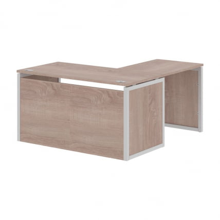 Стол письменный угловой левый КСТЕН-КП КСКПCТ 1415Х Л Дуб Сонома Серый / XTEN-QP XQPCT 1415H L_0