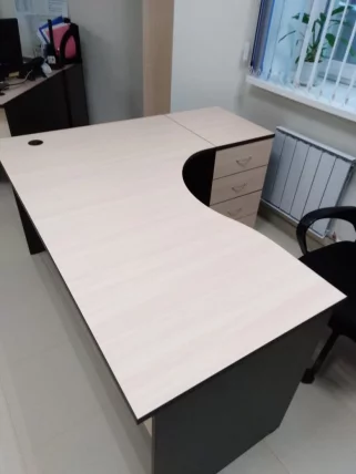 Стол компьютерный угловой Р.СКУ-16 (правый) Венге/Дуб молочный_1