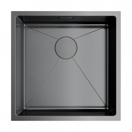 Мойка Омоикири Таки 44-У/Иф-Гм Нерж.Сталь/Вороненая Сталь / Omoikiri Taki 44-U/If-Gm_0