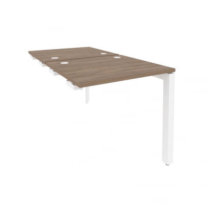 Стол-приставка двойной на П-образном м/к к опорным элем. ОНИКС О.МП-Д.СПР-0.7 Дуб Аризона/Белый / ONIX O.MP-D.SPR-0.7_0