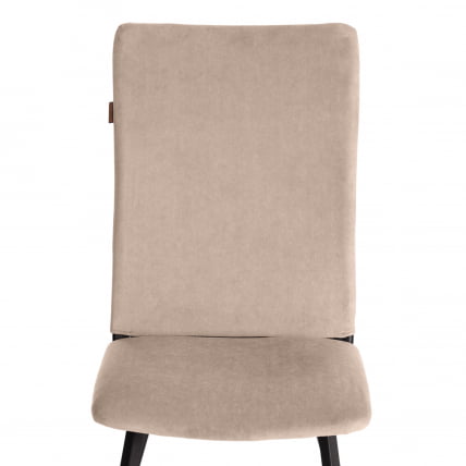 Стул обеденный Ла Роуссе велюр, бежевый/черный, 7, 49х50х93 / La Rousse_5