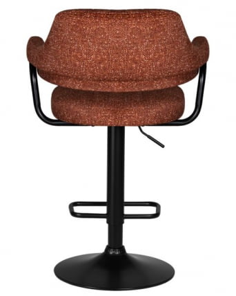 Стул барный ДОБРИН CХАРЛЙ БЛАCК (терракотовый твид (ЛЕО56)) 2 шт / DOBRIN CHARLY BLACK (LEO56))_5