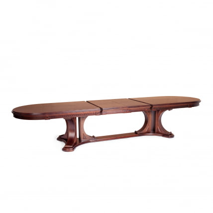 Стол ВЕРСАЛ овальный бук, мдф, 300 (350/400) х 110 х 78 см, Тобаcко / VERSAL Tobacco_6