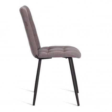 Стул обеденный Асти флок , 47х54х86, серый, 29 / Asti_1