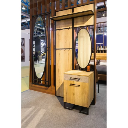 Панель для прихожей с вешалкой Лофт (В) Дуб Натур / Loft_5