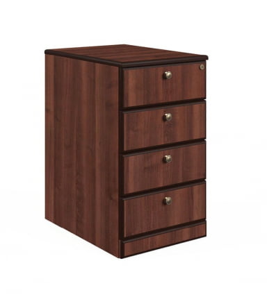 Тумба приставная с 4 ящиками БРН8630402 Темный орех / BRN8630402_0