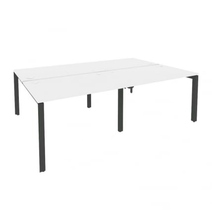 Рабочая станция на П-образном м/к ОНИКС О.МП-Д.РС-4.2.8 Белый Бриллиант/Антрацит / ONIX O.MP-D.RS-4.2.8_0